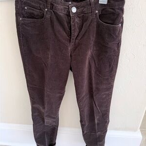 Kut from the Kloth Women’s Dark Brown Corduroy Pants